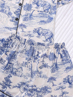 Ensemble avec motifs de la toile de Jouy
