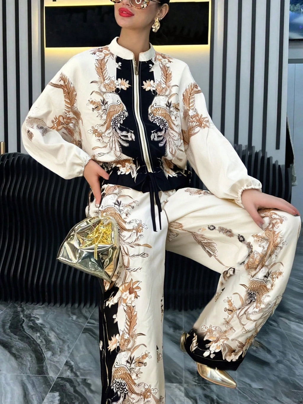 Ensemble  énergie "resort wear "de luxe.