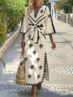 Robe maxi brodée style Kaftan-Esprit Resort chic