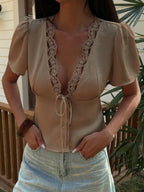chemisier en satin chic