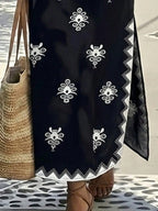 Robe maxi brodée style Kaftan-Esprit Resort chic