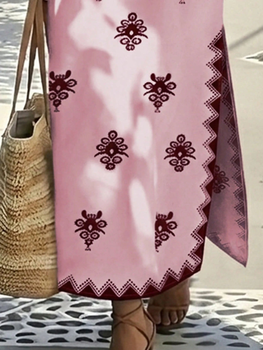 Robe maxi brodée style Kaftan-Esprit Resort chic