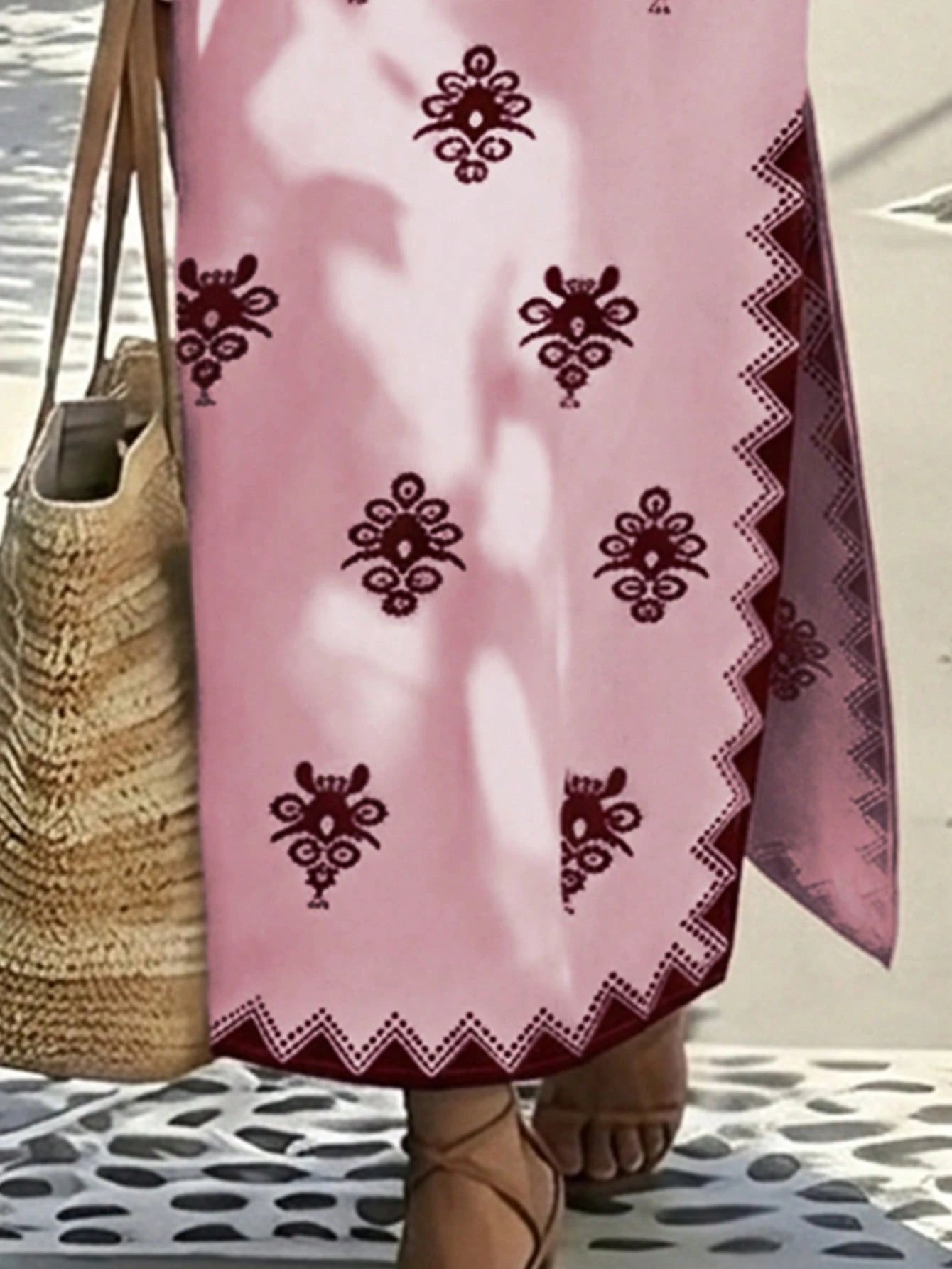 Robe maxi brodée style Kaftan-Esprit Resort chic