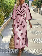 Robe maxi brodée style Kaftan-Esprit Resort chic