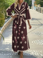 Robe maxi brodée style Kaftan-Esprit Resort chic