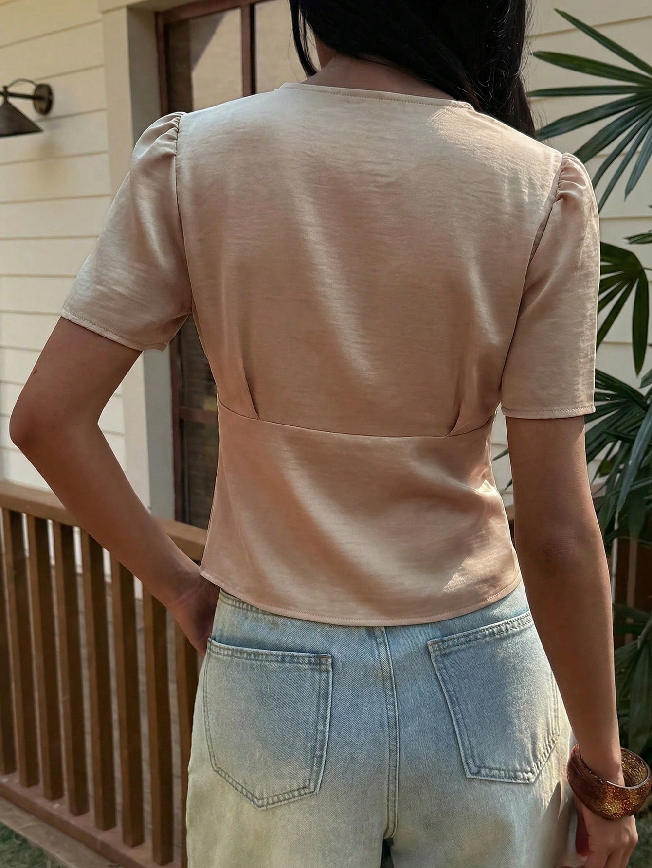 chemisier en satin chic