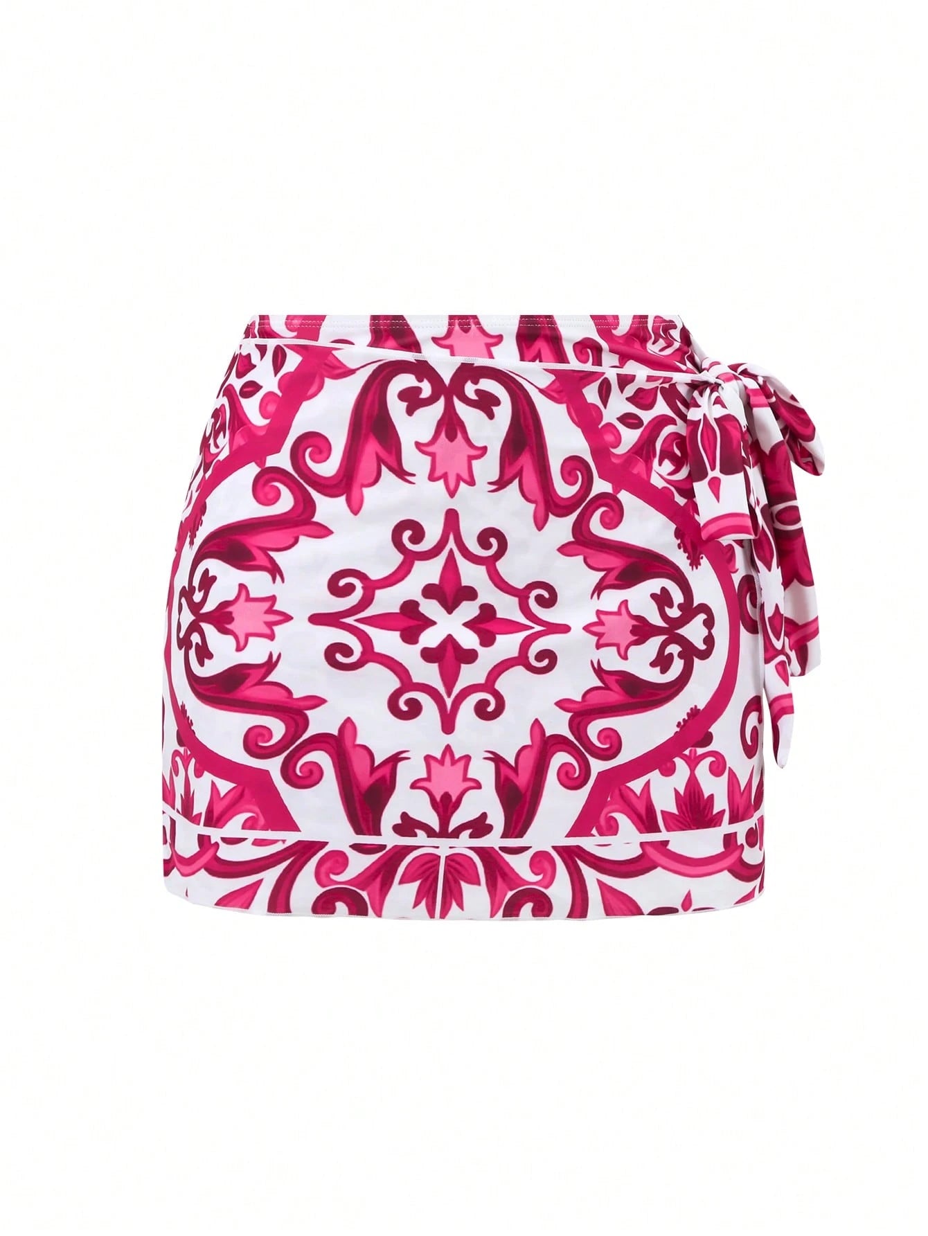 Un ensemble de plage rose imprimé inspiré de Dolce &Gabbana.